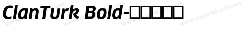 ClanTurk Bold字体转换